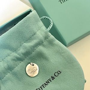100% Authentic Tiffany&Co “A” Charm in sterling silver - NEW